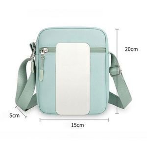 Mini sac à bandoulière pour téléphone portable pour femmes, petit sac à bandoulière en tissu Oxford avec plusieurs compartiments, cadeau promotionnel avec logo - Product Image 3
