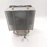 Enfriador de CPU con 4 Tubos de Calor de Cobre, Disipador de Calor de Aluminio, Ventilador de Refrigeración de Aire para CPU de 120 mm, Enfriador RGB para CPU Genérico AMD INTEL