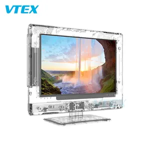 15.6 Inch Clear Digital Hd Ul-Tra Thin Flat Antenna Screen Transparent Tv Prison Technology