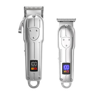 Trimmer Cordless con scatola regalo di lusso in metallo superficie 1200mAh grande batteria a basso rumore per gli uomini <span class=keywords><strong>capelli</strong></span> <span class=keywords><strong>e</strong></span> <span class=keywords><strong>barba</strong></span> - Product Image 2