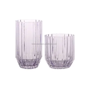 Telsen Creative נורדי סגנון קריסטל צבעוני זכוכית ויסקי מים יין Hiball זכוכית כוס זכוכית