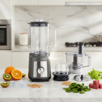 Robot culinaire électrique multifonction Calinfor SKD allemand 3-en-1 : mixeur, hachoir à viande et moulin, idéal pour usage hôtelier (pièce de rechange incluse)