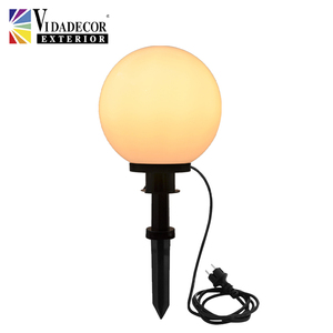 <span class=keywords><strong>Lampe</strong></span> à piquet de paysage extérieure électrique 220V, globe en acrylique imperméable de 200 mm, lumière LED, pour allée et pelouse - Product Image 2
