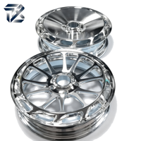 Roda CNC 5 Axis Presisi Tinggi dari Aluminium untuk Perakitan Mobil Balap OEM