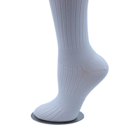 Chaussettes de sport unisexes personnalisées, hauteur genou, tricotées, en coton/spandex/polyester écologiques, respirantes, antibactériennes, anti-transpiration
