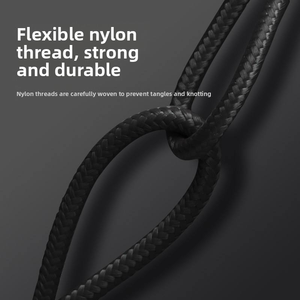 Câble de charge magnétique 65W USB-C vers USB-C, charge rapide, sans nœuds, en nylon tressé, transfert de données pour <span class=keywords><strong>iPhone</strong></span> 15, ordinateur portable - Product Image 4
