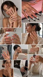 Uñas Postizas Stiletto de Alto Brillo con Punta Francesa, Base Nude Natural, Línea de Sonrisa Profunda, Punta Blanca, Calidad de Salón, Reutilizables, OEM - Product Image 6