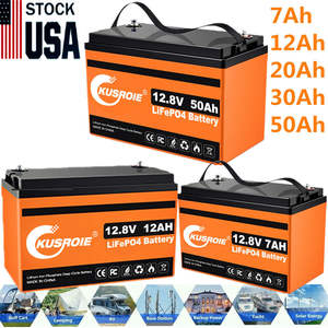 优质欧盟美国库存磷酸铁锂电池 12V 50Ah 100ah 200ah 300ah 400Ah 太阳能储能电池 - Product Image 6