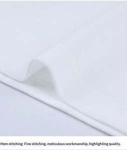 Camiseta Unisex de Manga Corta con Cuello Redondo, de Algodón Transpirable y Comprimido, con Logotipo Personalizado, para Uniformes Escolares, Clubes Deportivos y Grupos - Product Image 6