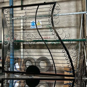 Metal çit kapıları yan kapı kapı/Yard kapısı salıncak araba kapısı/toz kaplı giriş tek ve bi-ayrılık büyük emlak kapısı - Product Image 2