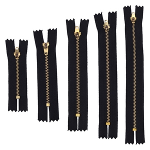 4.5YG Jeans Răng Vàng Kim Loại Zip3 # Đen Dây Kéo Băng Denim Dây Kéo Với YG Dây Kéo Kéo - Product Image 1
