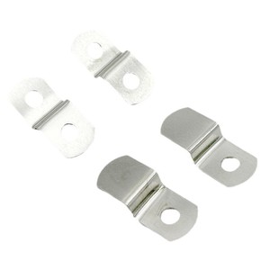 Double-hole High Low Buckle <b>Silver</b> Z-shaped Corner <b>Bracket</b> 20mm Hole Iron Furniture Hardware Connection Fixing <b>Bracket</b> - Product Image 1