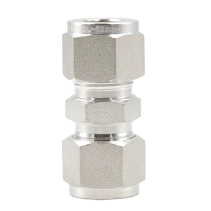 ข้อต่ออัดแบบฟอร์จสเตนเลส SS316 304 แบบสองเฟอร์รูล ขนาด 14 มม. ข้อต่อแบบตัวเมีย - Product Image 1