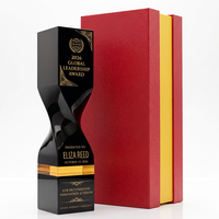 Trophée Colonne Torsadée en Cristal K9 Nouveauté, Design Éblouissant Six Couleurs, Souvenir Annuel pour Employé Champion - Meilleures Ventes