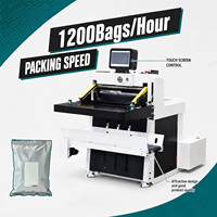Machine d'emballage de sacs de coursier à écran tactile, fiable, de qualité industrielle, peu encombrante, avec scellage automatique des sacs et étiquetage