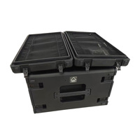 XYY Fabricant 300mm 400mm 500mm Profondeur 2U 4U 6U 8U Audio PE Plastique Road Fly Rack Case avec Tiroir en Plastique et Microphone Mousse