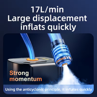 Compresseur d'air portable ABS 12V pour pneus de voiture avec manomètre numérique intelligent et arrêt automatique, modèle 1101 pour moto