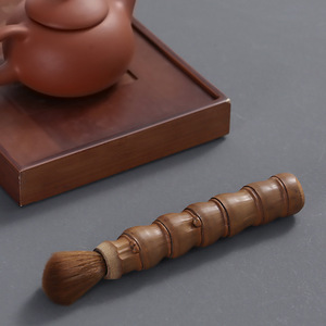 Bambú Luohan natural hecho a mano, bambú moteado, cepillo para tetera, accesorios para la ceremonia del té, cepillo para tetera, juego de té, directo de fábrica - Product Image 2