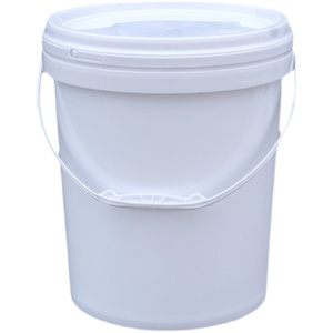 Secchiello per salsa di plastica bianca LEADLOONG 15L con coperchio ispessito con pel di mangime chimico a pel vuoto - Product Image 5
