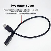 Kabel Pengisian Daya Tipe-C Pria-ke-Wanita yang Dapat Disesuaikan, Kabel Ekstensi Adaptor Audio-Video Transfer Data Smartphone-PC Model SJ-004