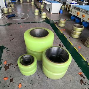 อายุการใช้งานยาวนาน254X120X169 Mm โพลียูรีเทน PU กดบนยางสำหรับรถยกไฟฟ้าโตโยต้า/รถยก Reach/รถบรรทุกพาเลท - Product Image 6