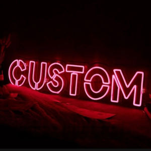 علامة نيون LED الأعلى مبيعًا ، ديكور واجهة المتجر ، سهل التركيب والتعليق ، شعار حائط خلفية - Product Image 4