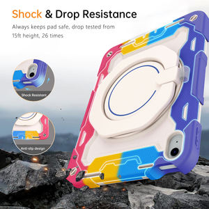 Funda Protectora para <span class=keywords><strong>iPad</strong></span> 10.ª Generación, con Soporte, Correa de Mano, Silicona y PC, para <span class=keywords><strong>iPad</strong></span> 10.ª Generación de 10.9 Pulgadas - Product Image 2