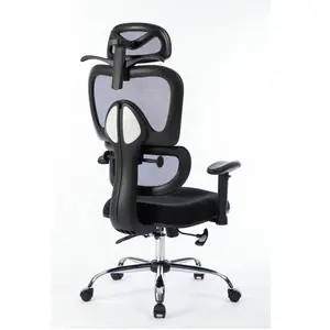 En ergonomik Modern çok fonksiyonlu yönetici bilgisayar ayarlanabilir örgü çalışma ofis döner sandalyeler için ofis koltuğu yüksek geri