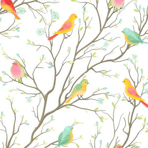 ملصق جداري كهروستاتيكي من GANI بتصميم زهور الربيع والطيور، زخرفة للنوافذ الزجاجية، ديكور قابل للإزالة، ورق حائط، فيلم للنوافذ والأبواب - Product Image 6