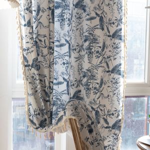 Rideaux Bohèmes Floraux DaiRui avec Pompons, Motif Botanique Champêtre, Filtrant la Lumière, à Oeillets ou à <span class=keywords><strong>Passe</strong></span>-<span class=keywords><strong>Tringle</strong></span> pour Chambre à Coucher - Product Image 4
