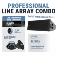 Speaker Line Array Profesional Accuracy Pro Audio CF210A 1500W RMS Compact Dual 10 Inch Modul Line Array