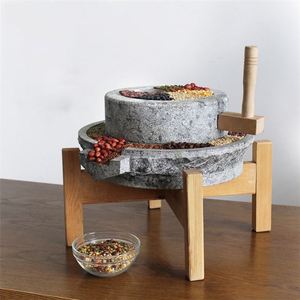 Meilleures ventes : Moulin à pierres manuel pour la transformation des céréales, des légumineuses, du soja et du riz, et la fabrication de beurre - Product Image 3