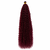 Cheveux synthétiques Marlybob en fibre basse température pour tresses, extensions de cheveux bouclés couleur unie ombrée pour femmes