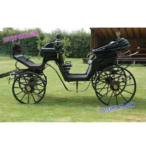 English Victorian Wedding Horse Carriage <b>Buggy</b> Customized Color Size Wood Metal Construction <b>Lightweight</b> Design Arcuate Style - Product Image 1