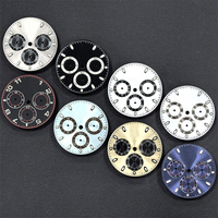 Pièces de montre CF Factory, cadran fabriqué pour mouvement 4130, 116508, 116500, 116518, 116520, bleu luminescent