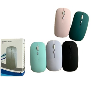 Souris de jeu sans fil BT avec rétroéclairage RVB ultra-mince alimentée par batterie pour iPad, tablettes et ordinateurs portables Windows et Android - Product Image 1