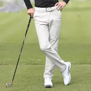 Luxe Hoge Kwaliteit Golfbroek Prestaties Atletische Witte Golfbroek Fluwelen Stof Golf Joggingbroek Voor Mannen