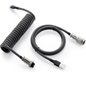 Nhà Máy OEM Màu Hàng Không Cắm USB Loại C 3M Cáp Dữ Liệu Trò Chơi Bàn Phím Cơ Khí Cáp Hàng Không Mùa Xuân Bàn Phím Cuộn Cáp - Product Image 5