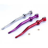 Tuas Persneling Aluminium Double Bend Short Throw Adjustable Anti Karat dengan Washer Tembaga untuk Mobil Civic Integra