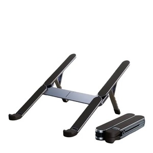 All Aluminum Alloy Foldable Laptop <b>Stand</b> Portable <b>Desktop</b> Tablet Support X75 - Product Image 2