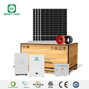 Sistema de Energía Solar Híbrido Completo para Techos Residenciales, Kit de Sistema de Energía Solar Fotovoltaica de 3kw, 5kw, 6kw, 8kw, 10kw, 12kw - Product Image 3
