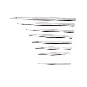 Pinzas Quirúrgicas Rectas de Acero Inoxidable 304 Reutilizables de 12.5/14/16/18/20/25/30cm para Uso Médico y de Laboratorio - Product Image 6