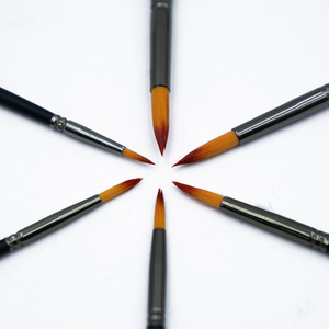 แปรงทาสีศิลปิน DIY ขนาด22ซม. แปรงทาสีวงกบแบนแปรงทาสีหลังปรับแต่งได้แปรงทาสีเส้นใยสังเคราะห์ธรรมชาติ - Product Image 6