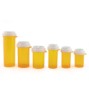 Translucent Squeeze Vials Plastic Bottles Pop Top Up Lids Hemp Plastic Containers with Hinged cap