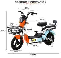 Vélo Électrique Adulte 2026 Chine, Vente Chaude, Cadre en Acier Carbone, Moteur Brushless 350W, Frein à Tambour, Autonomie 40km, Vélo Électrique Urbain Rapide