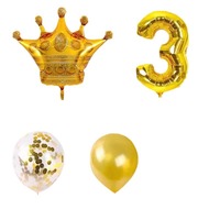 Ensemble de ballons numérotés pour anniversaire, décoration de table, support en film d'aluminium, parfait pour la mise en scène de l'endroit, accessoires photo pour fêtes