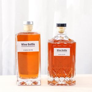 Bouteilles de <span class=keywords><strong>liqueur</strong></span> rectangulaires givrées de 500 ml et 750 ml pour brandy, vodka et tequila – Vente en gros - Product Image 3