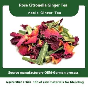 Té Suelto a Granel de Rosas, Limoncillo y Jengibre para Bebidas Calientes de Invierno con Frutas y Flores en Botellas Reutilizables - Product Image 1