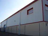 Bâtiment d'atelier préfabriqué en structure métallique, entrepôt, hangar métallique, structure en acier, stockage industriel