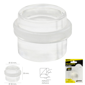 Fermaporta Adesivo Rotondo Trasparente - Product Image 2